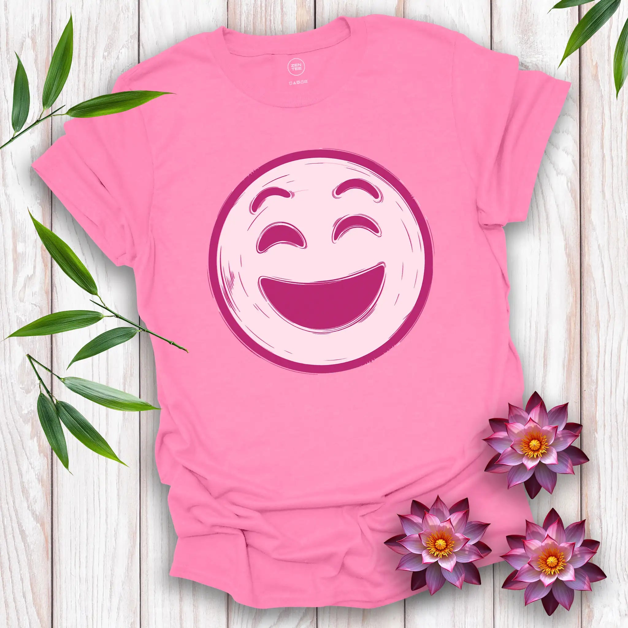 Happy Face Pink T-Shirt