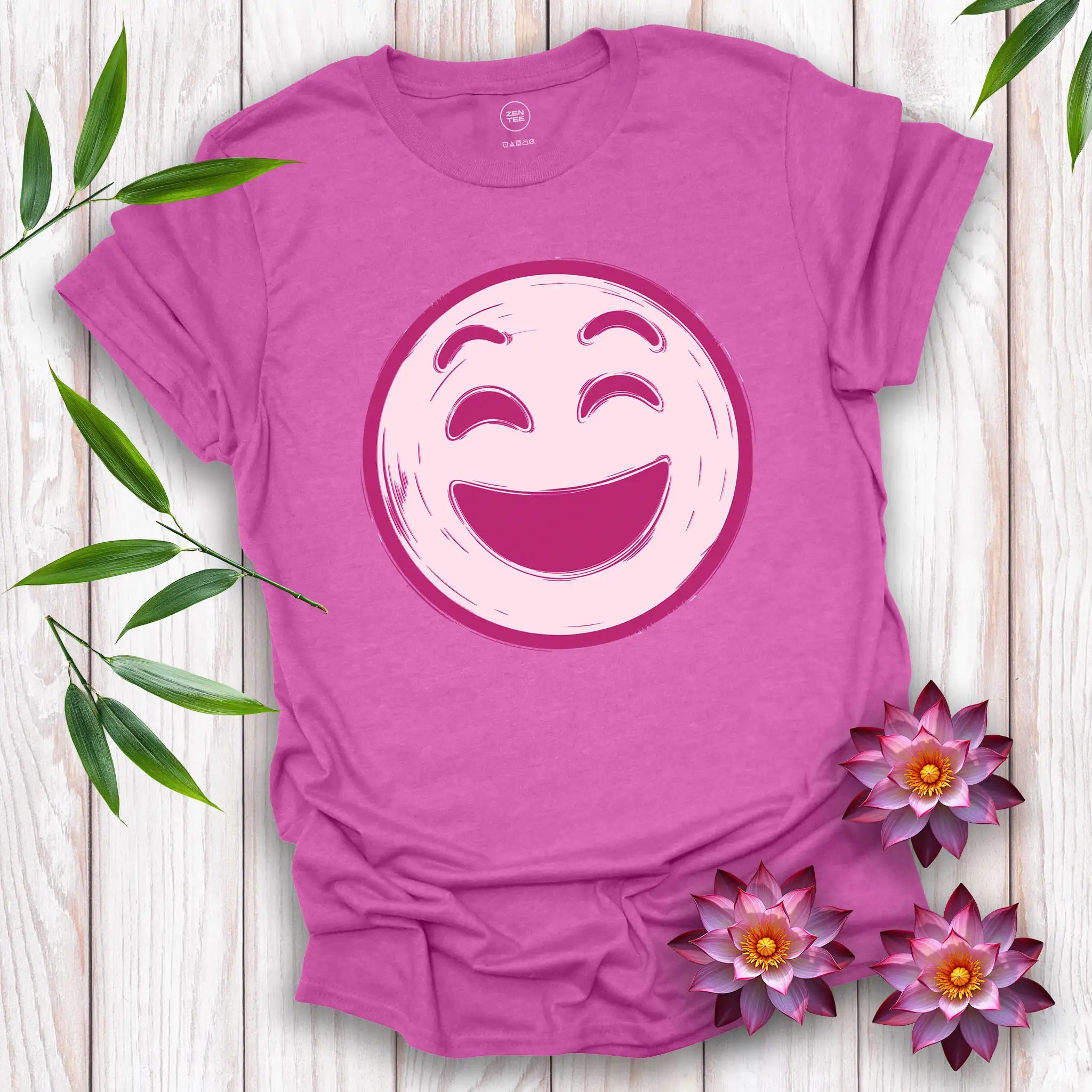 Happy Face Pink T-Shirt