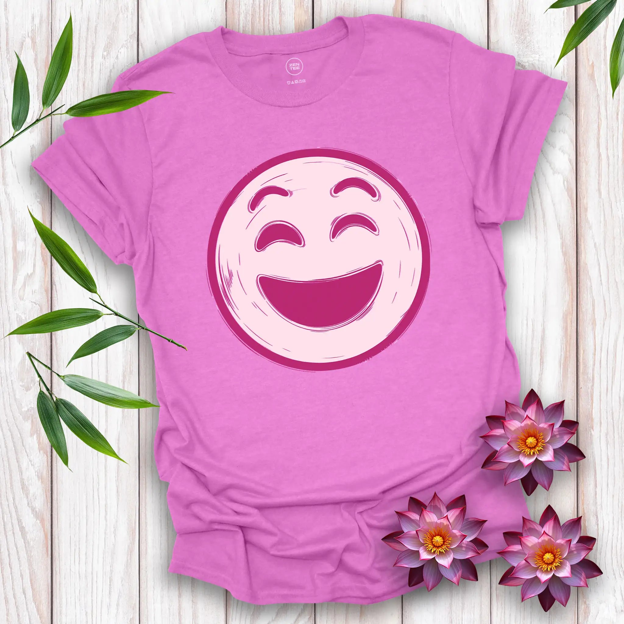 Happy Face Pink T-Shirt