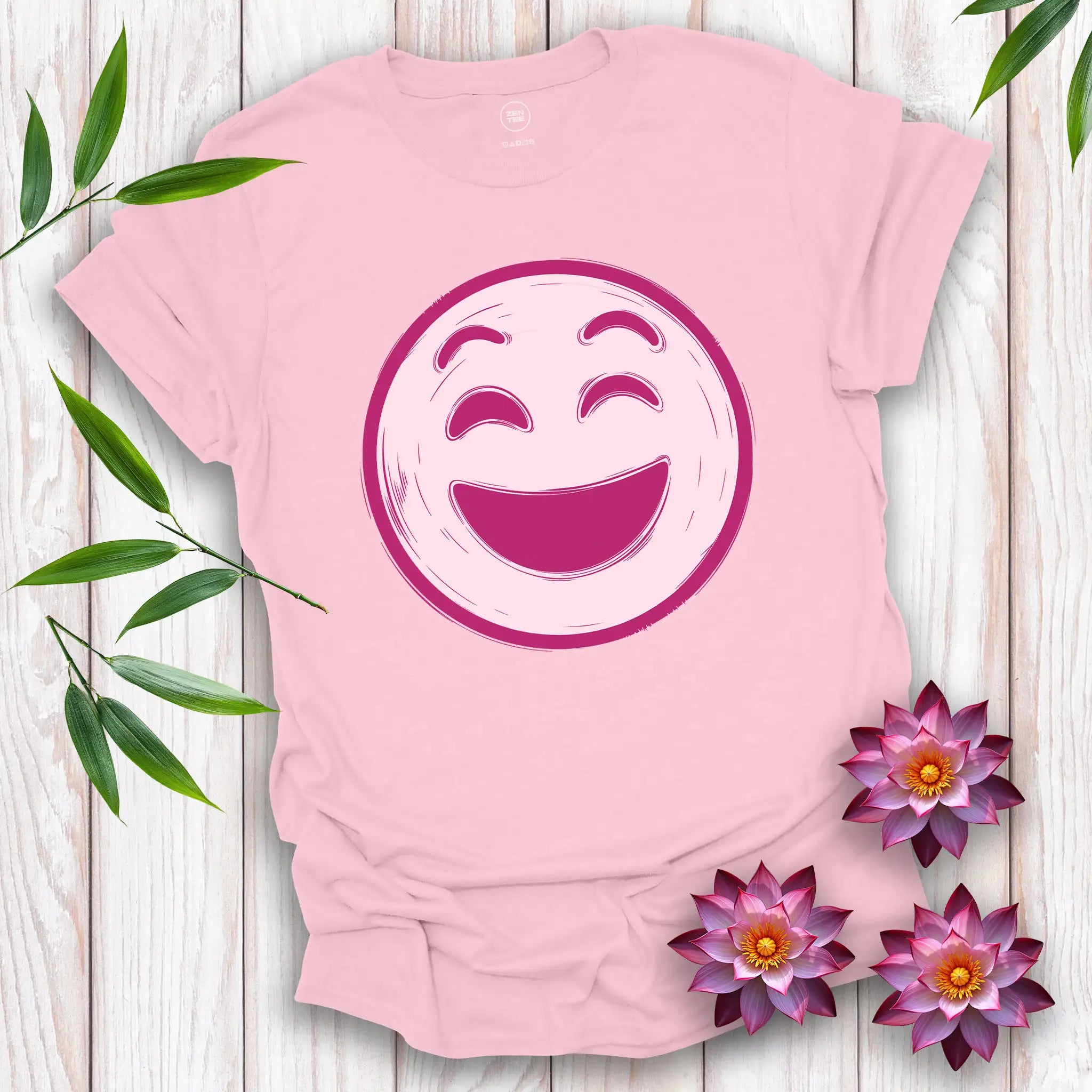 Happy Face Pink T-Shirt