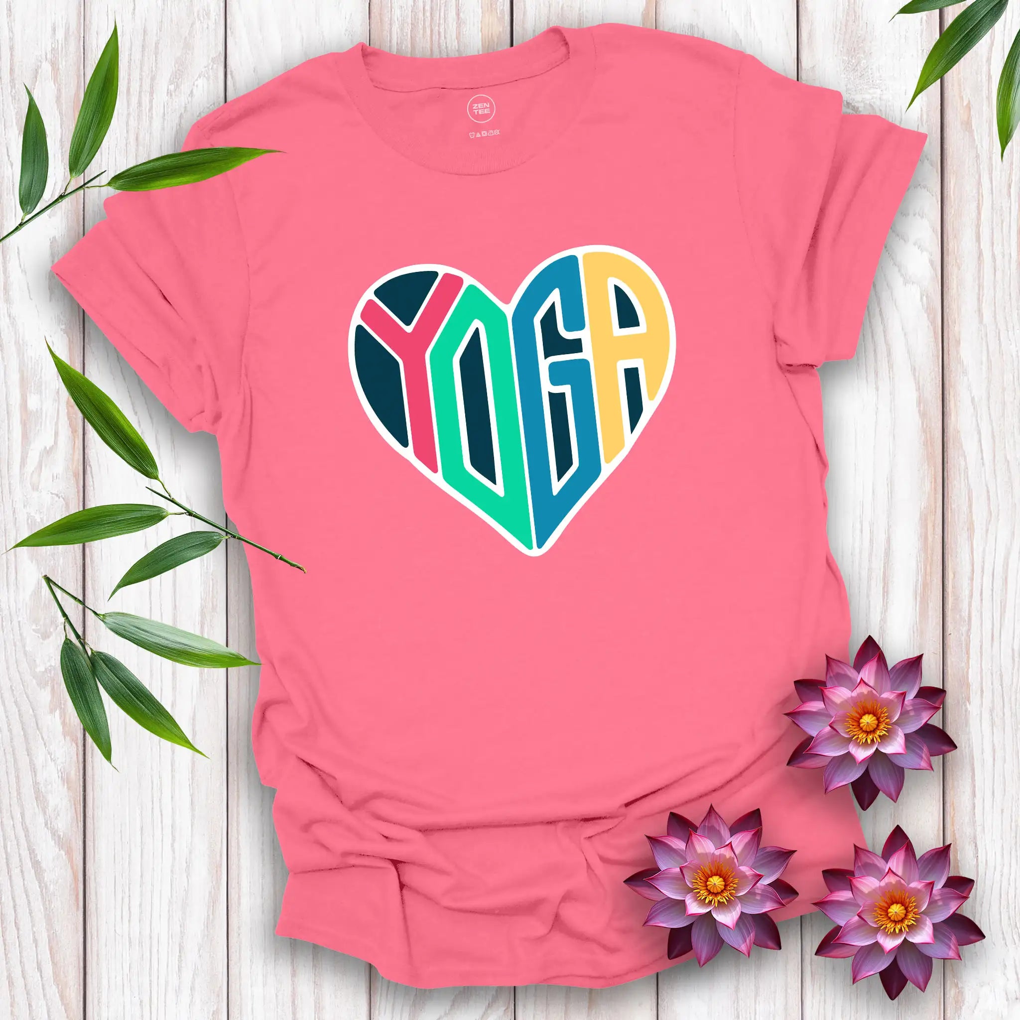 Love Heart Yoga T-Shirt