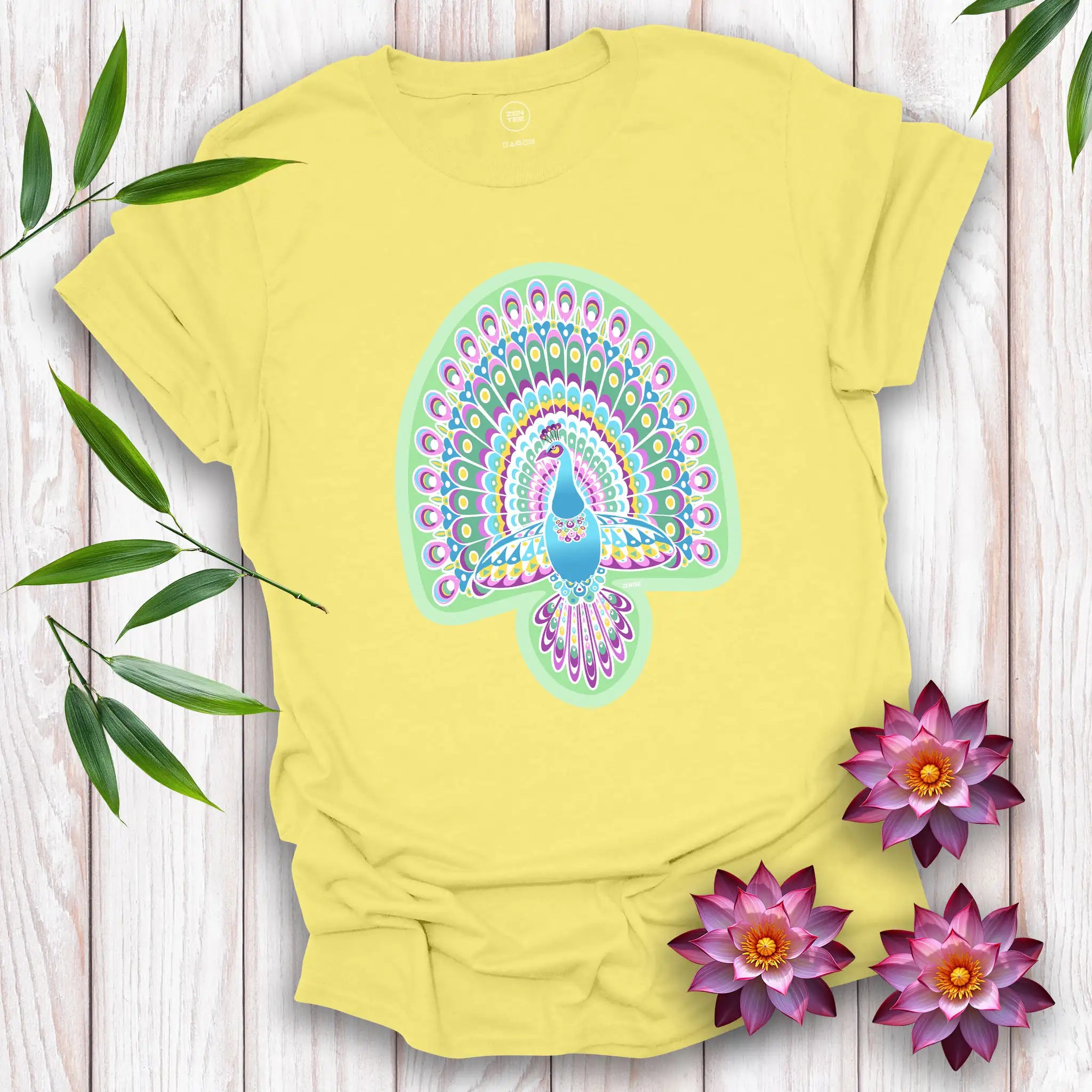 Peace Birds: Peacock T-Shirt