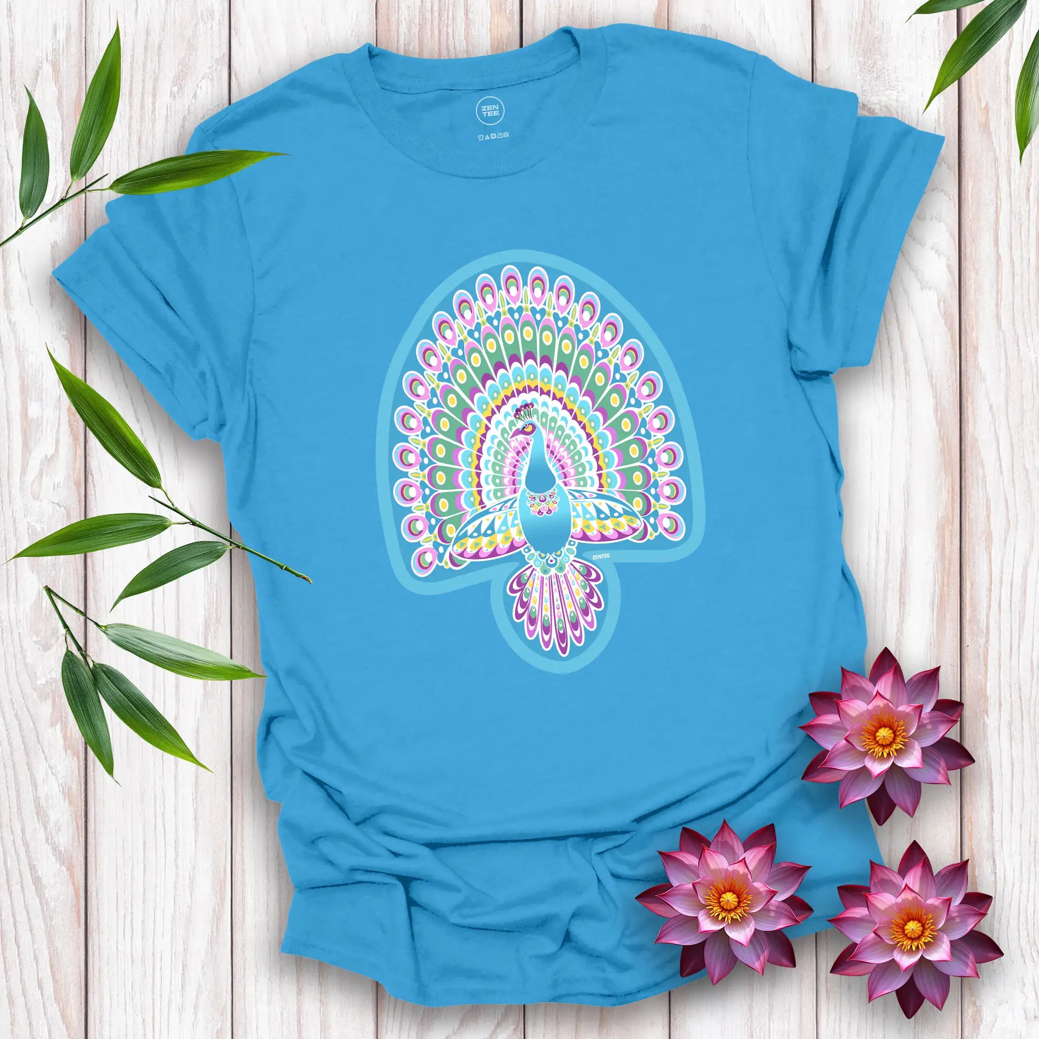 Peace Birds: Peacock T-Shirt