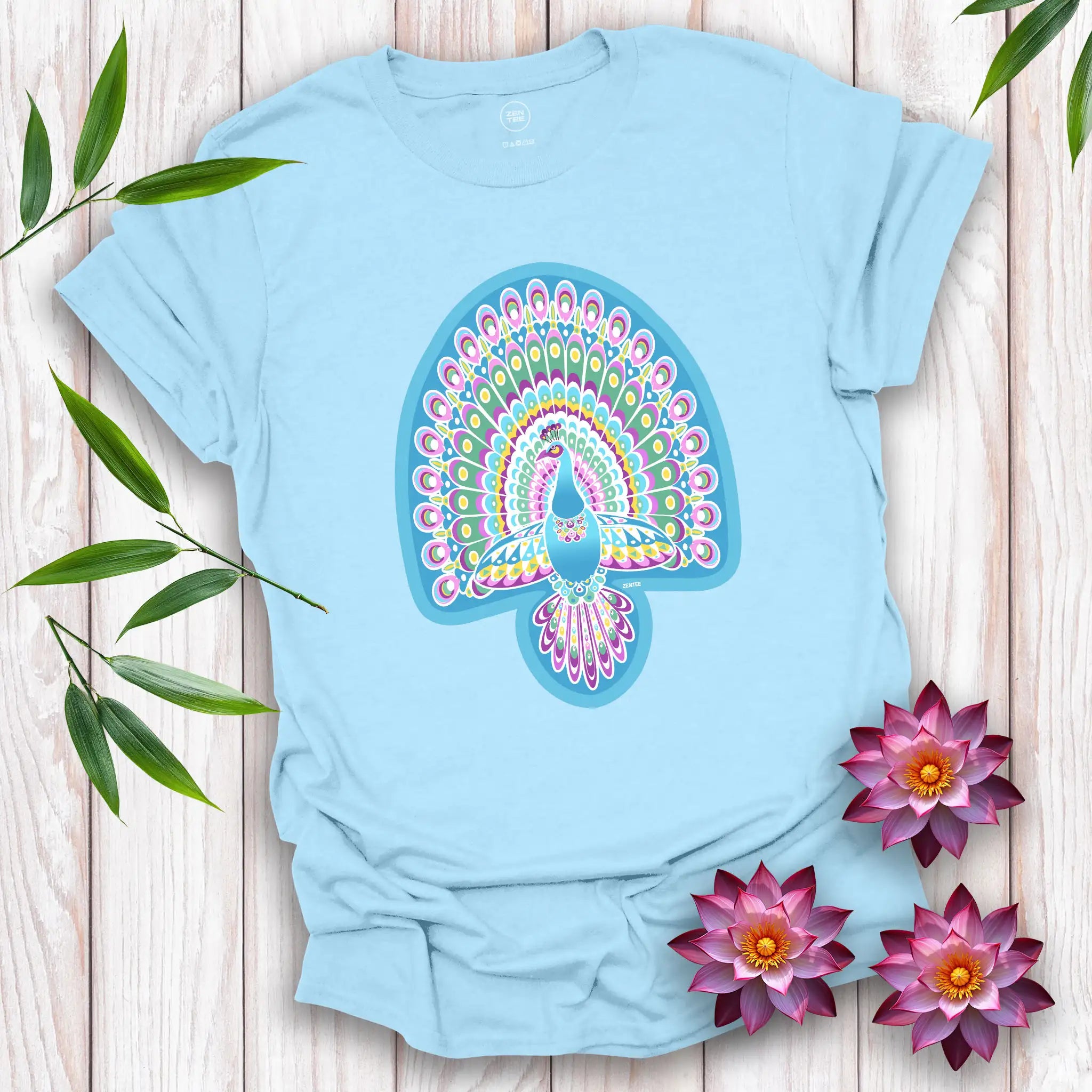 Peace Birds: Peacock T-Shirt