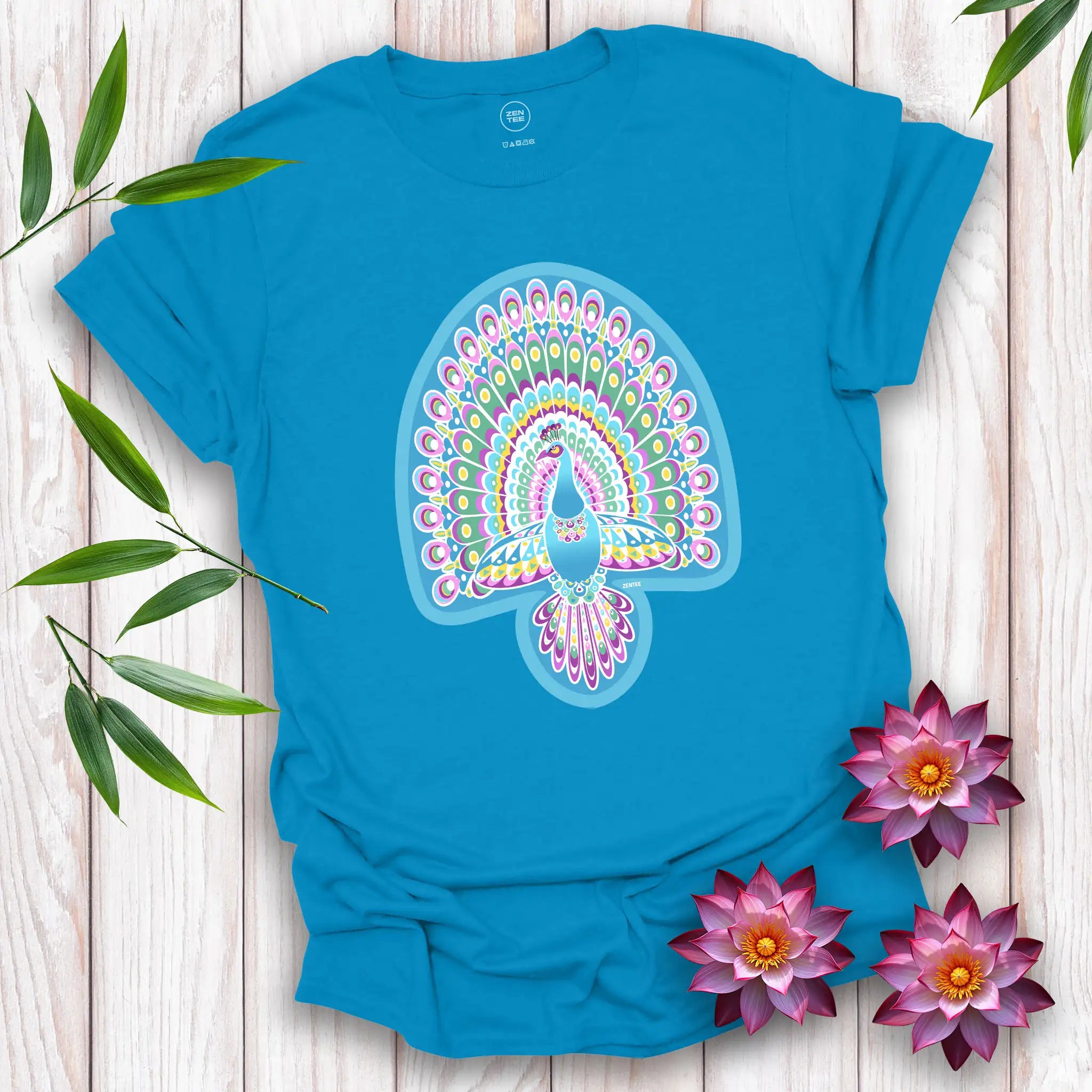 Peace Birds: Peacock T-Shirt