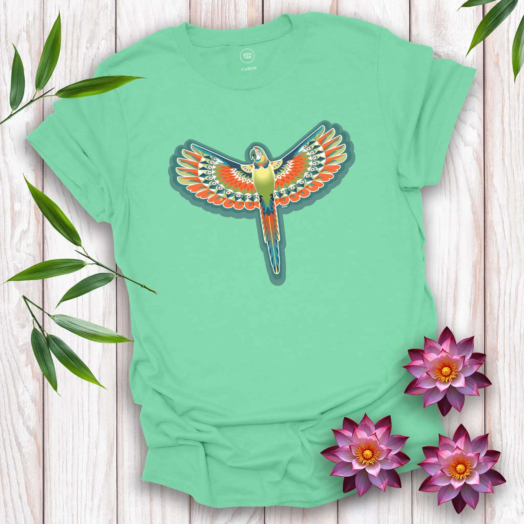 Peace Birds: Parrot T-Shirt
