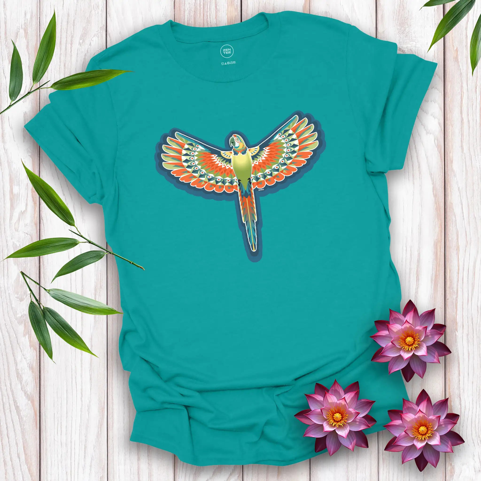 Peace Birds: Parrot T-Shirt