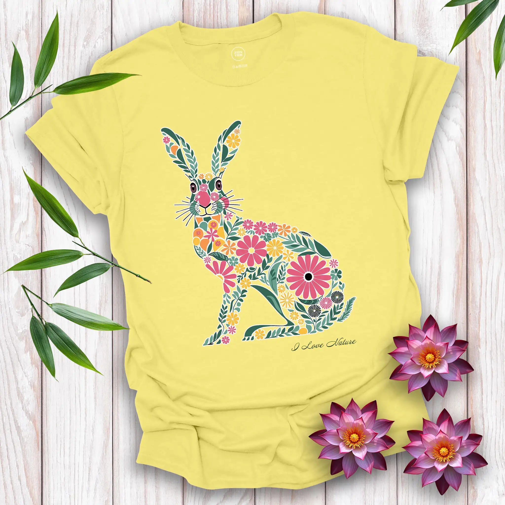 Spirit Hare Flowers T-Shirt