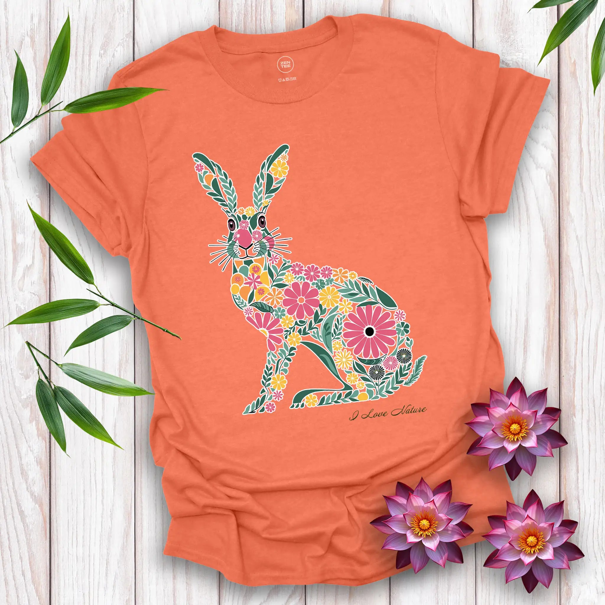 Spirit Hare Flowers T-Shirt