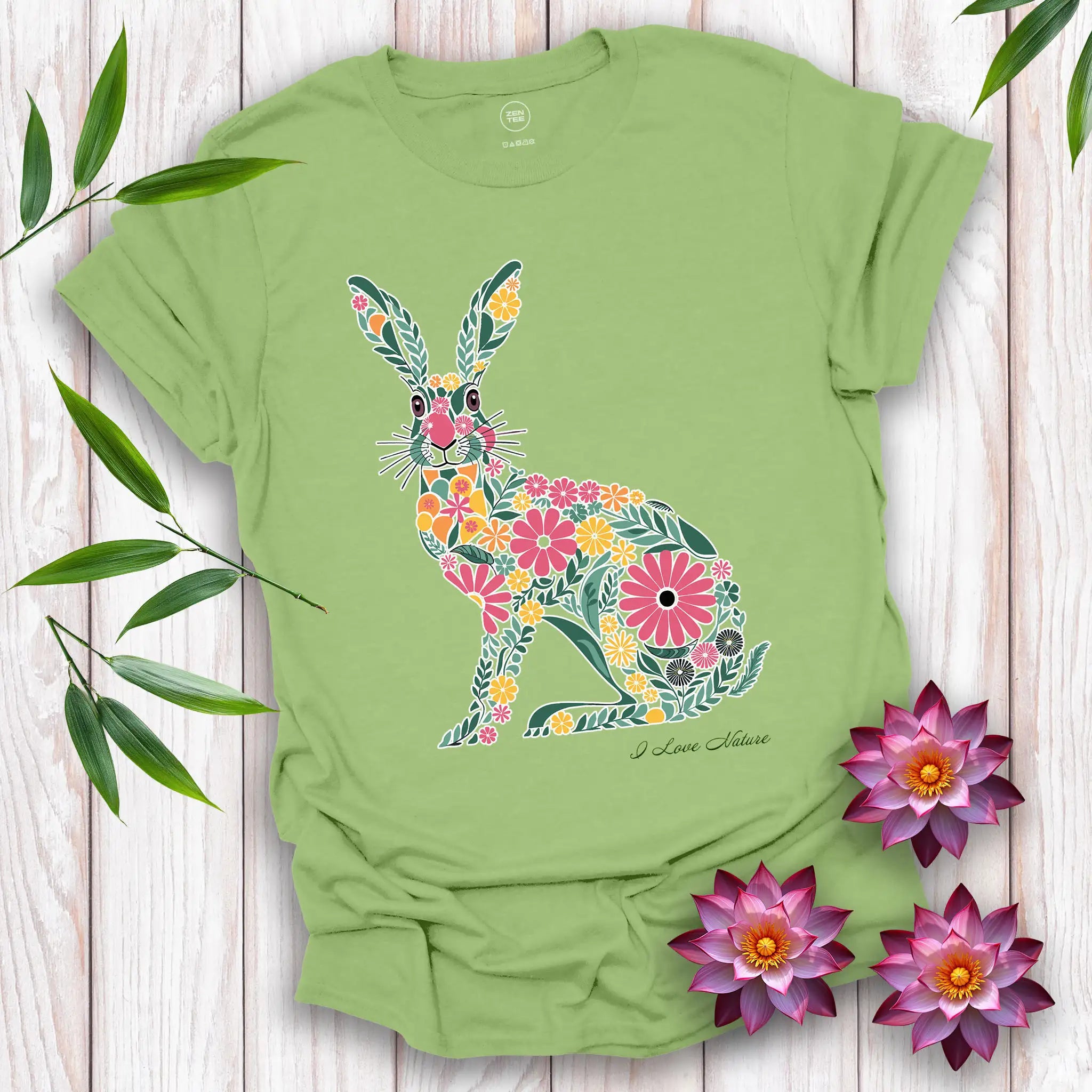 Spirit Hare Flowers T-Shirt