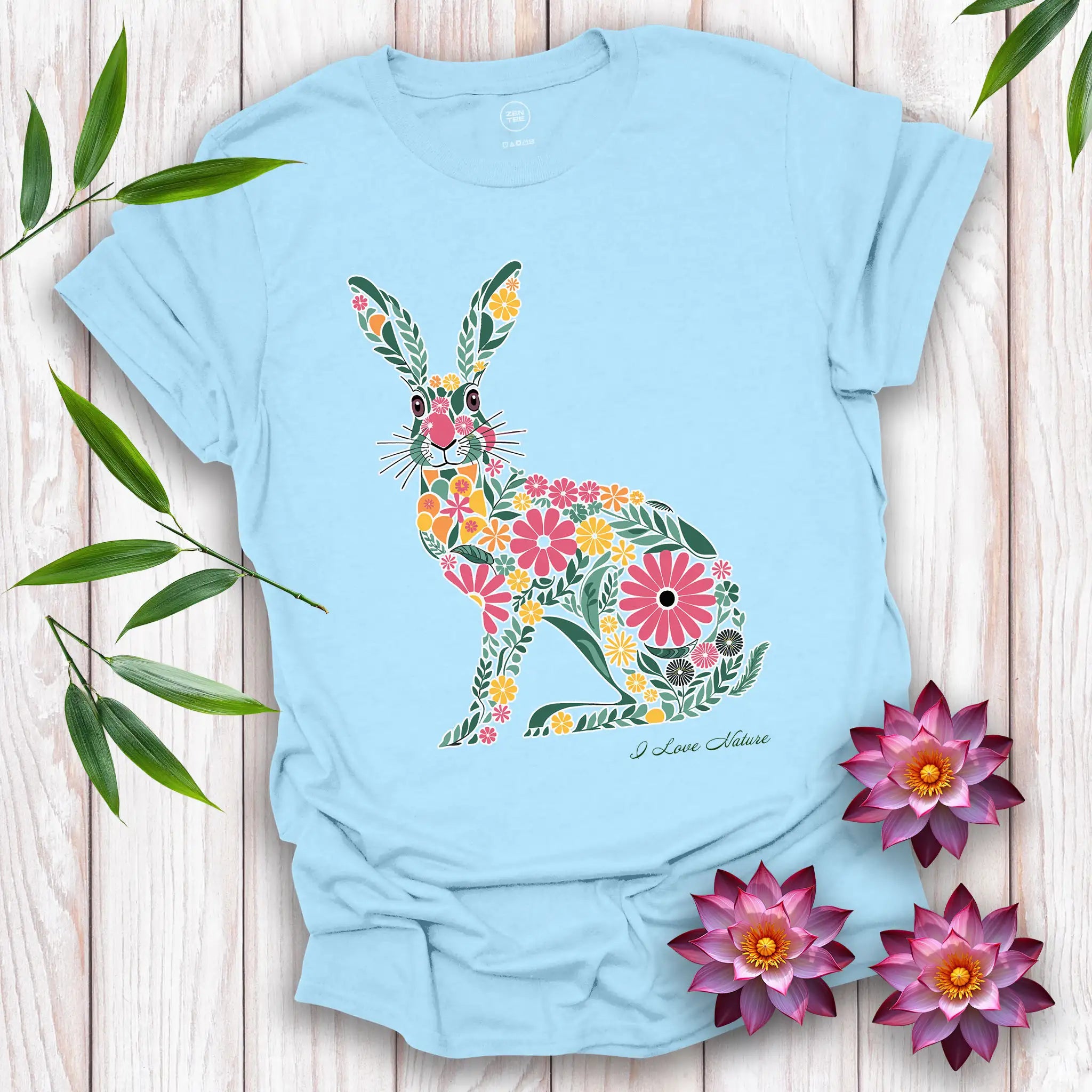 Spirit Hare Flowers T-Shirt