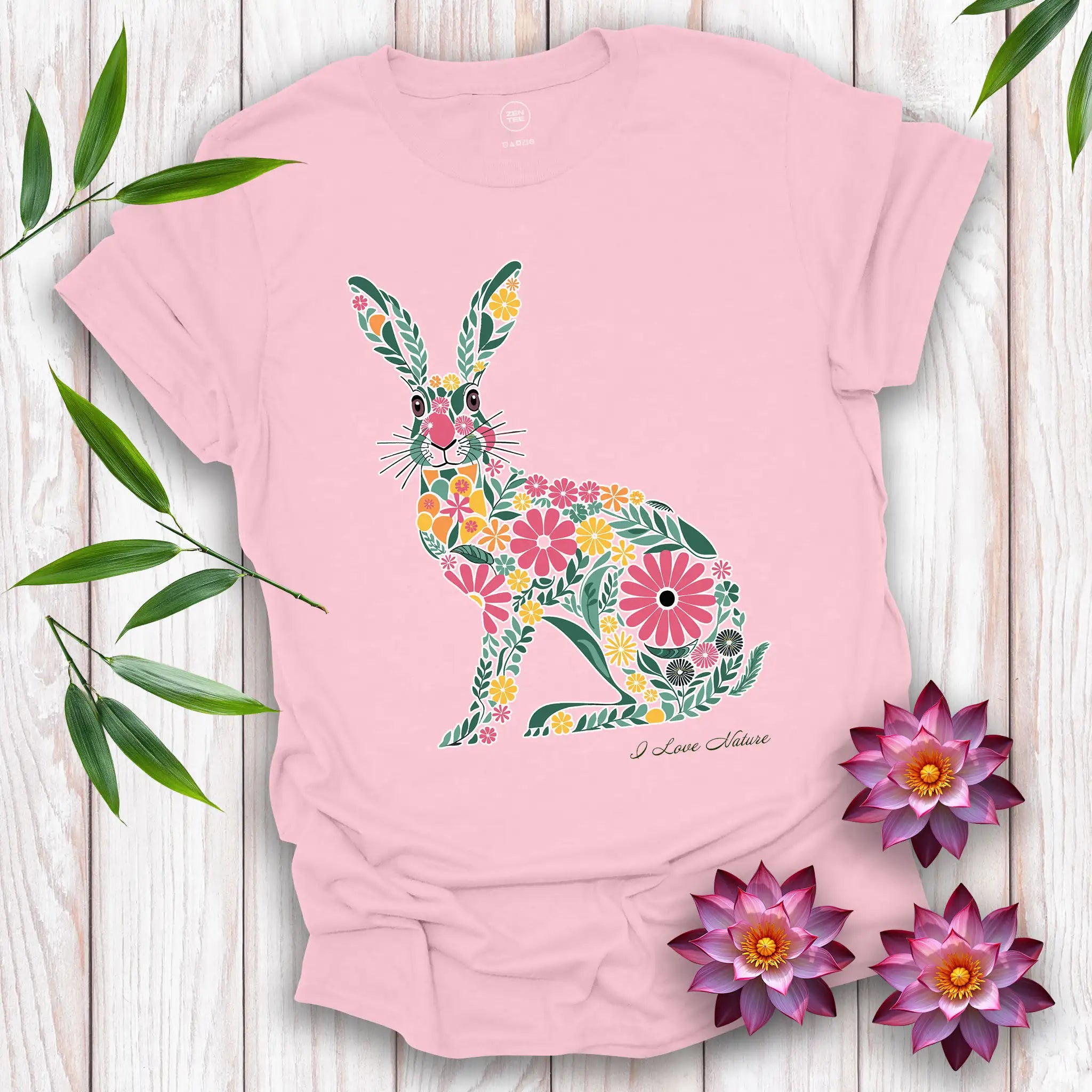 Spirit Hare Flowers T-Shirt