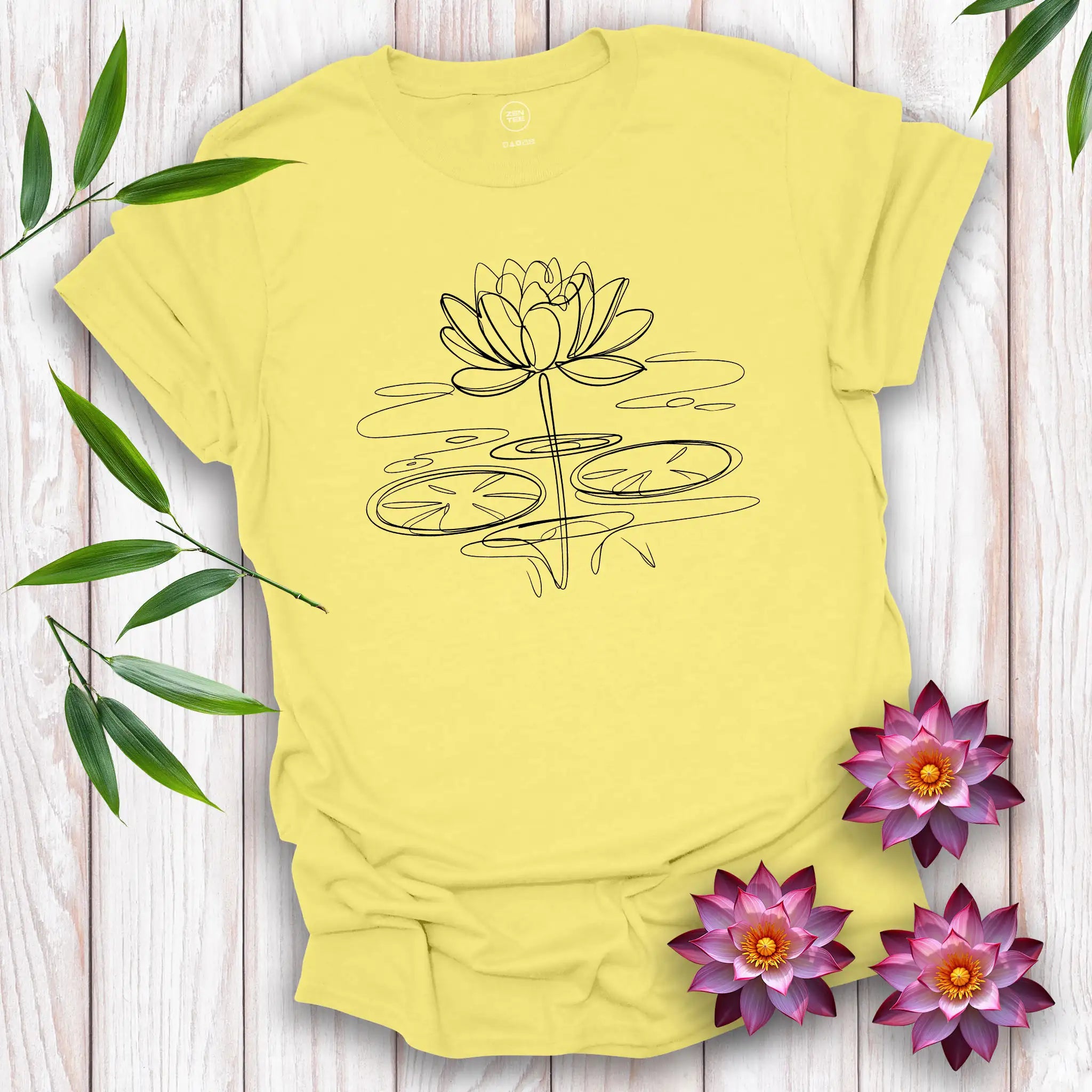 Lotus Flower Scribble T-Shirt