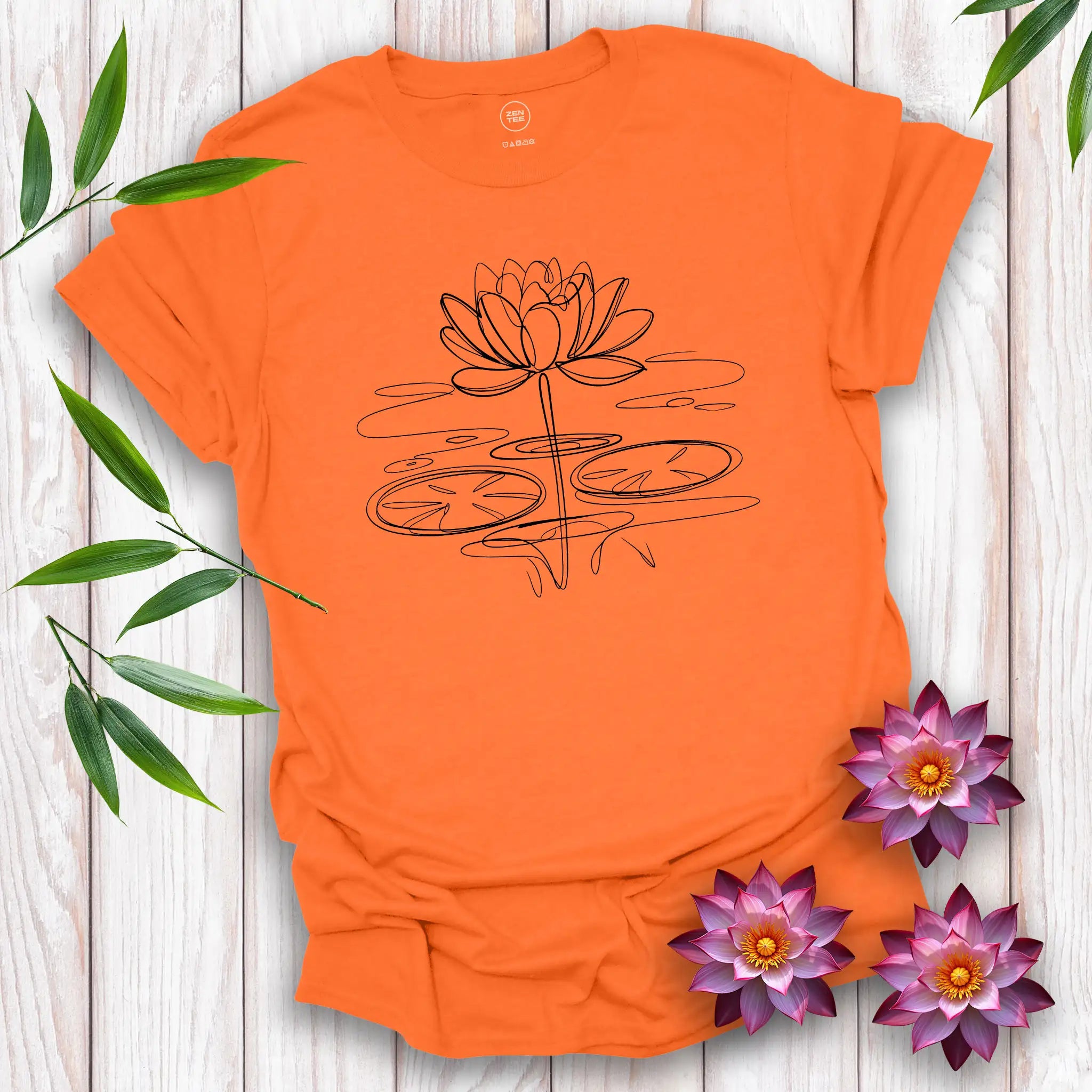 Lotus Flower Scribble T-Shirt