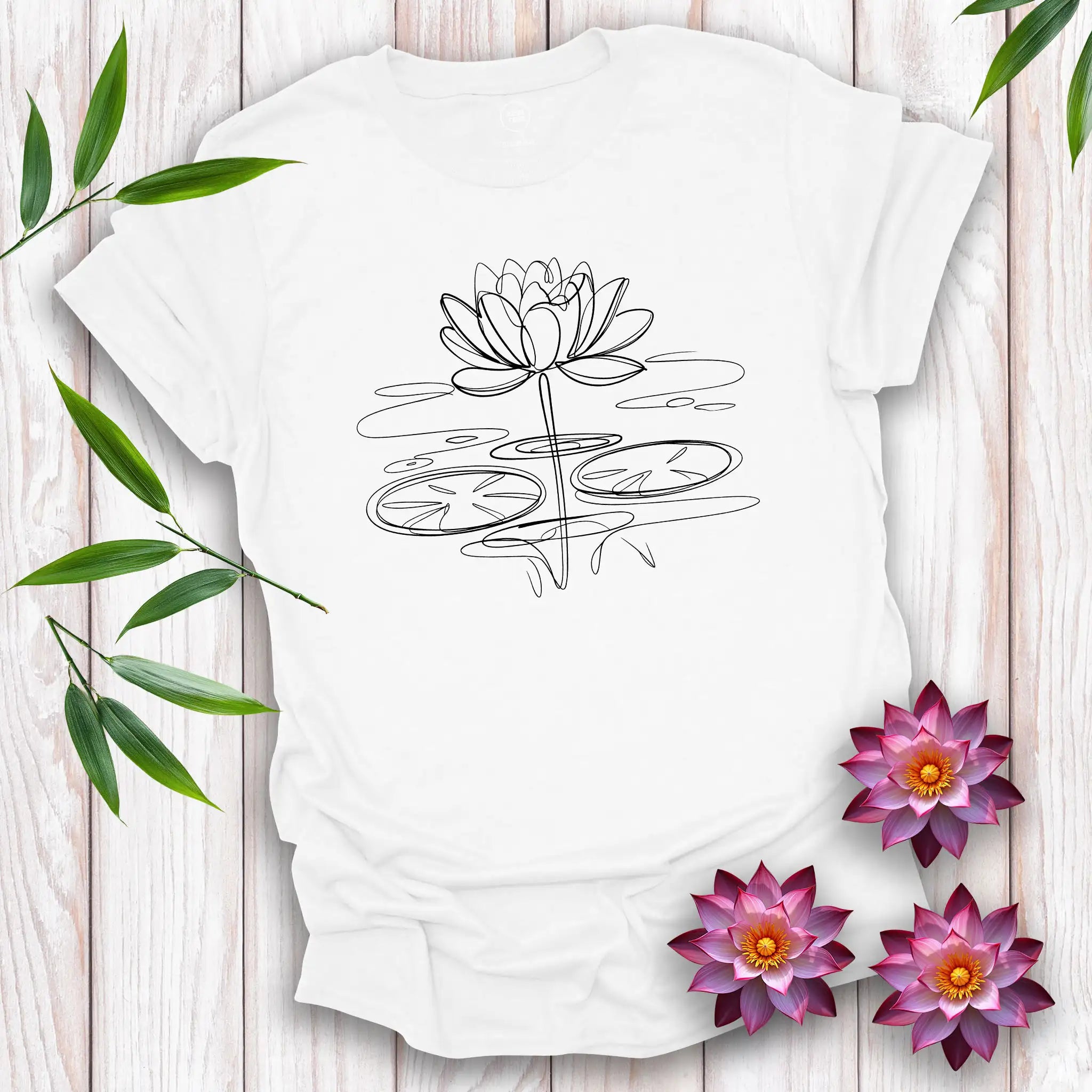 Lotus Flower Scribble T-Shirt