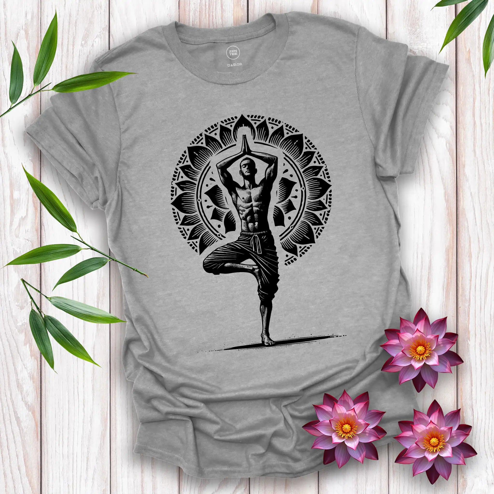 Masculine Vṛkṣāsana T-Shirt