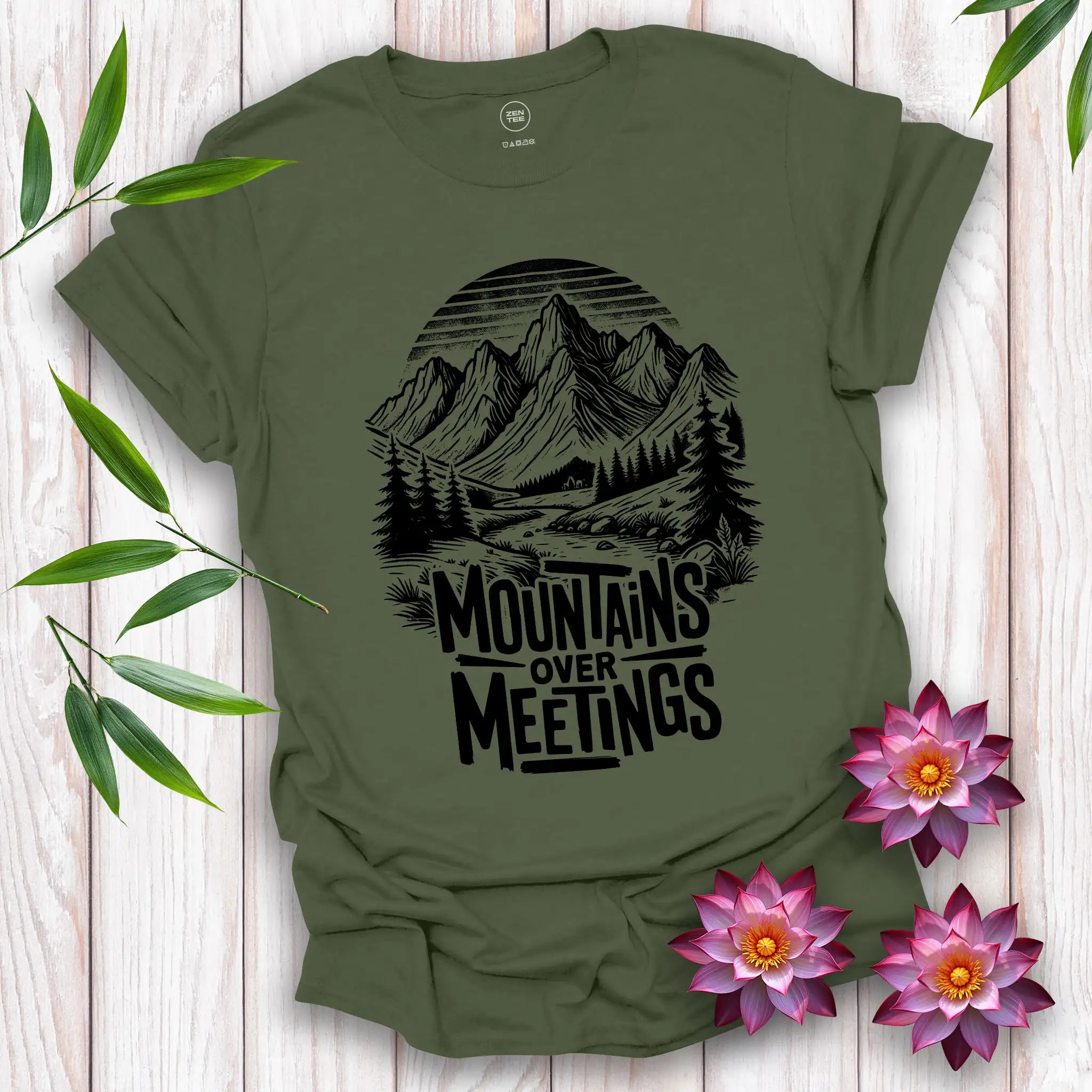 Mountains Over Meetings T-Shirt