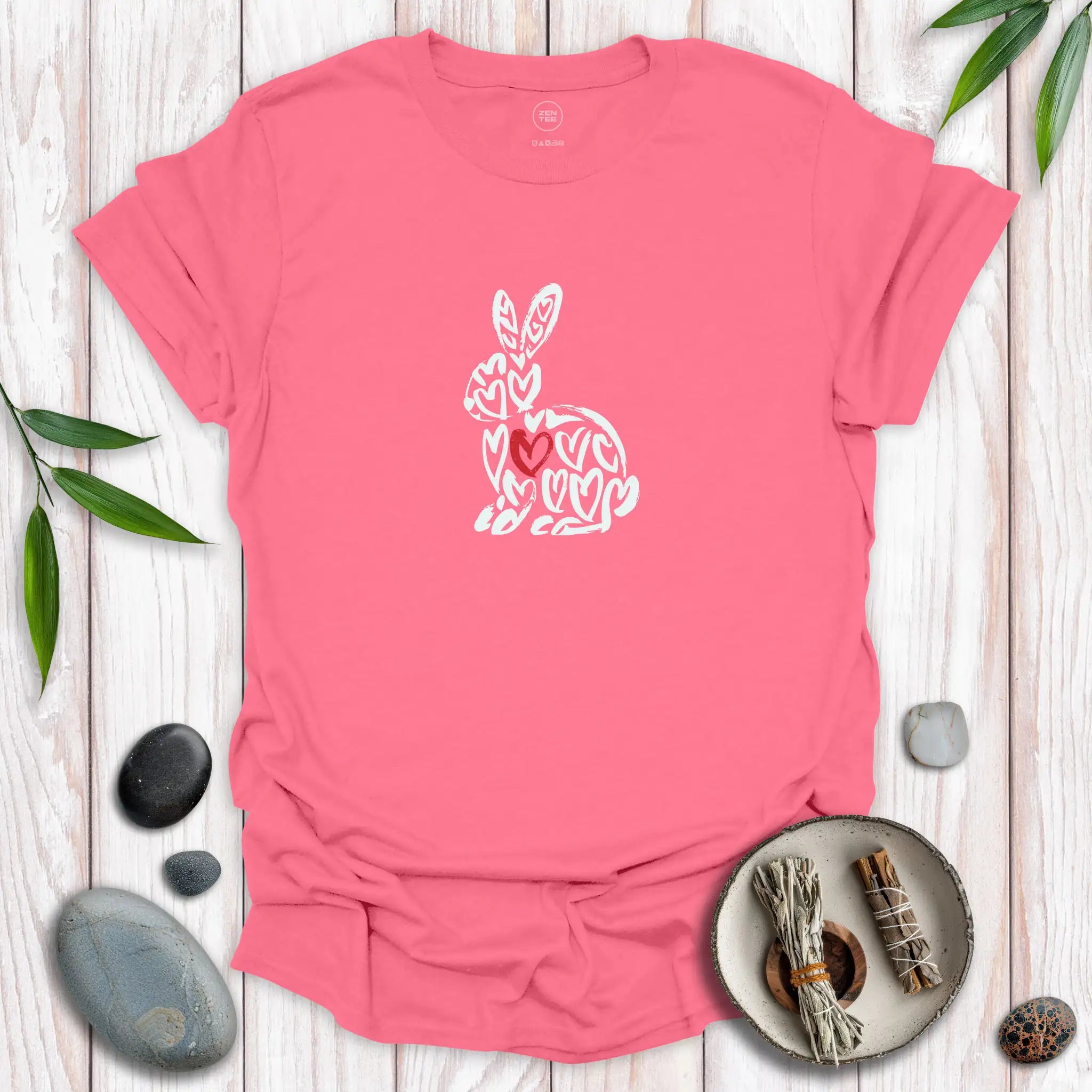 Spirit Bunny Red Heart T-Shirt