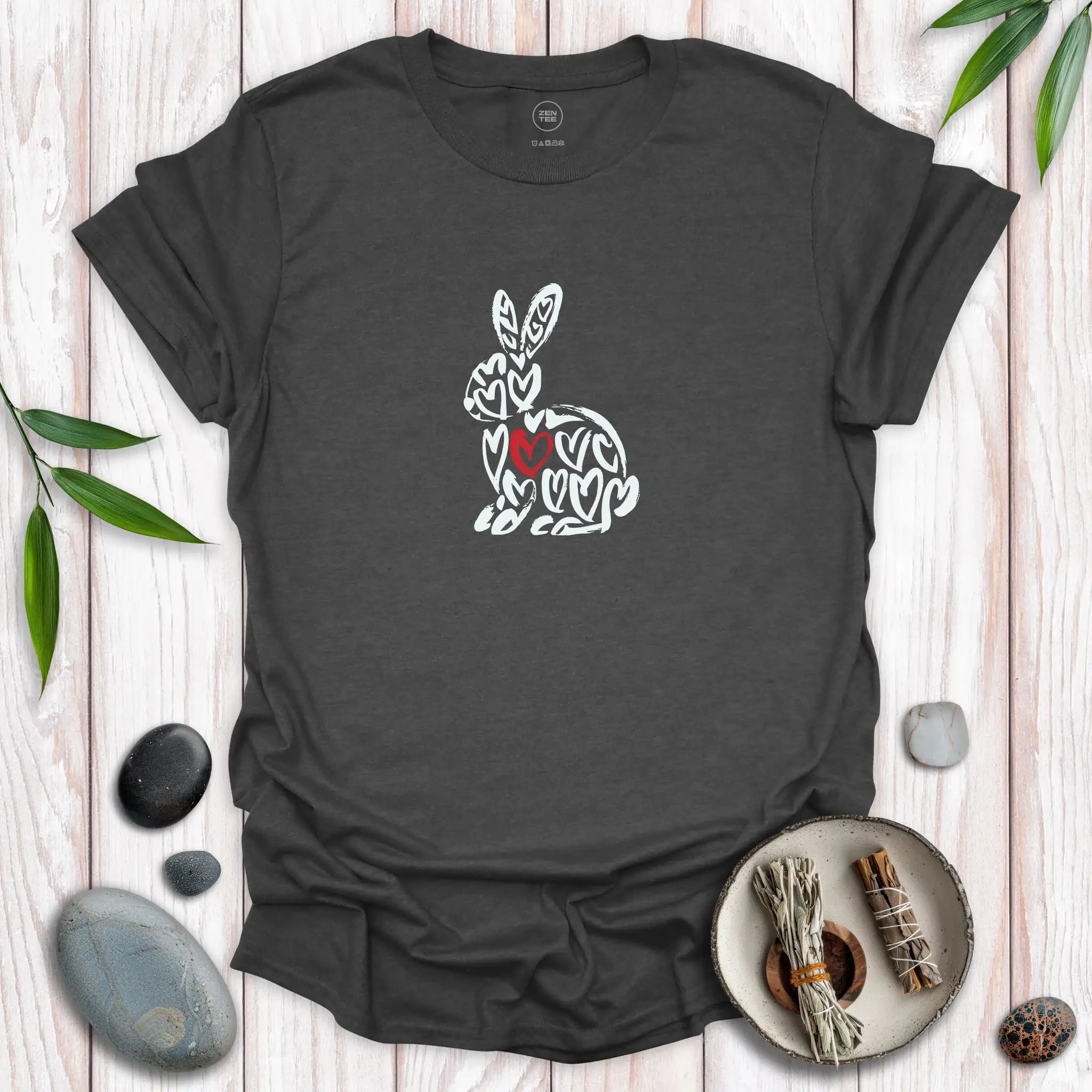 Spirit Bunny Red Heart T-Shirt
