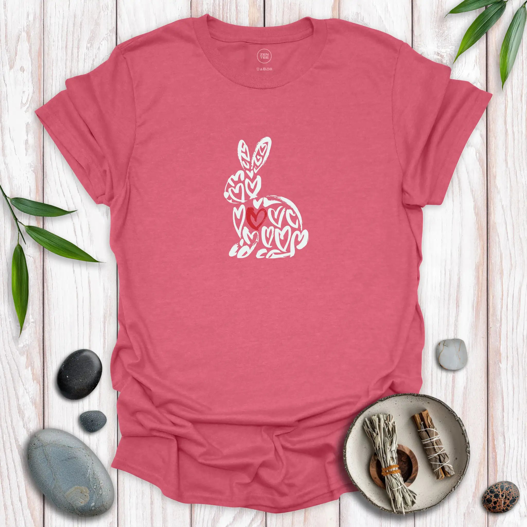 Spirit Bunny Red Heart T-Shirt