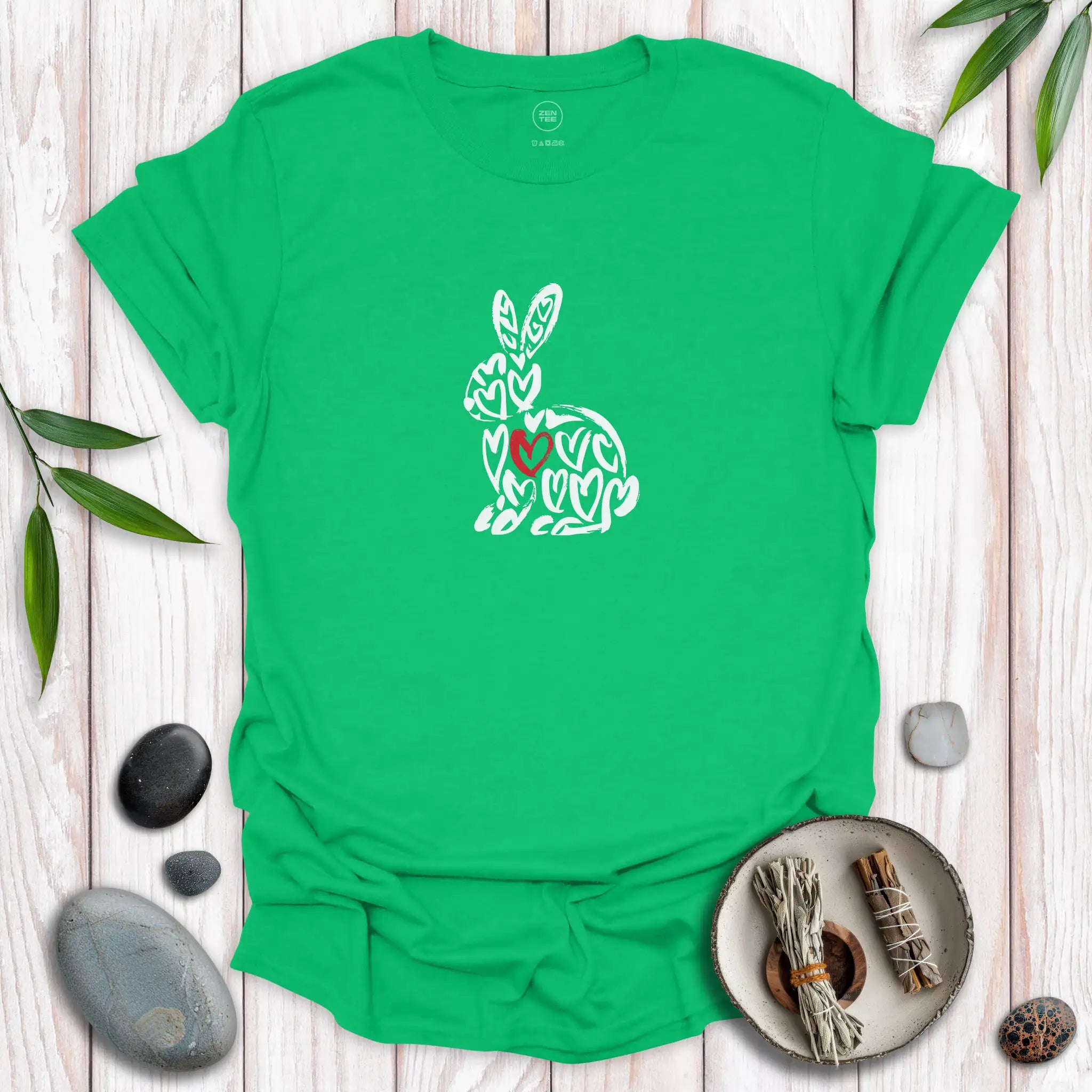 Spirit Bunny Red Heart T-Shirt