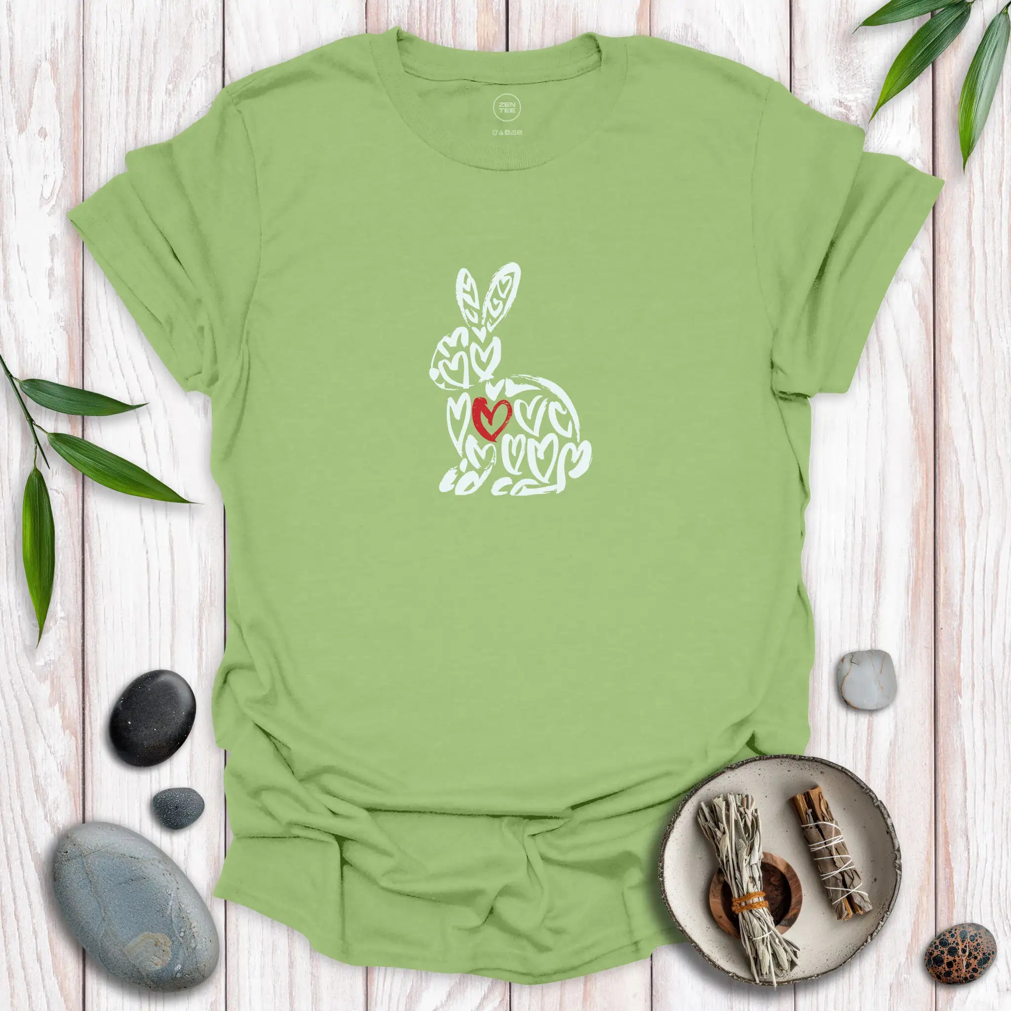 Spirit Bunny Red Heart T-Shirt