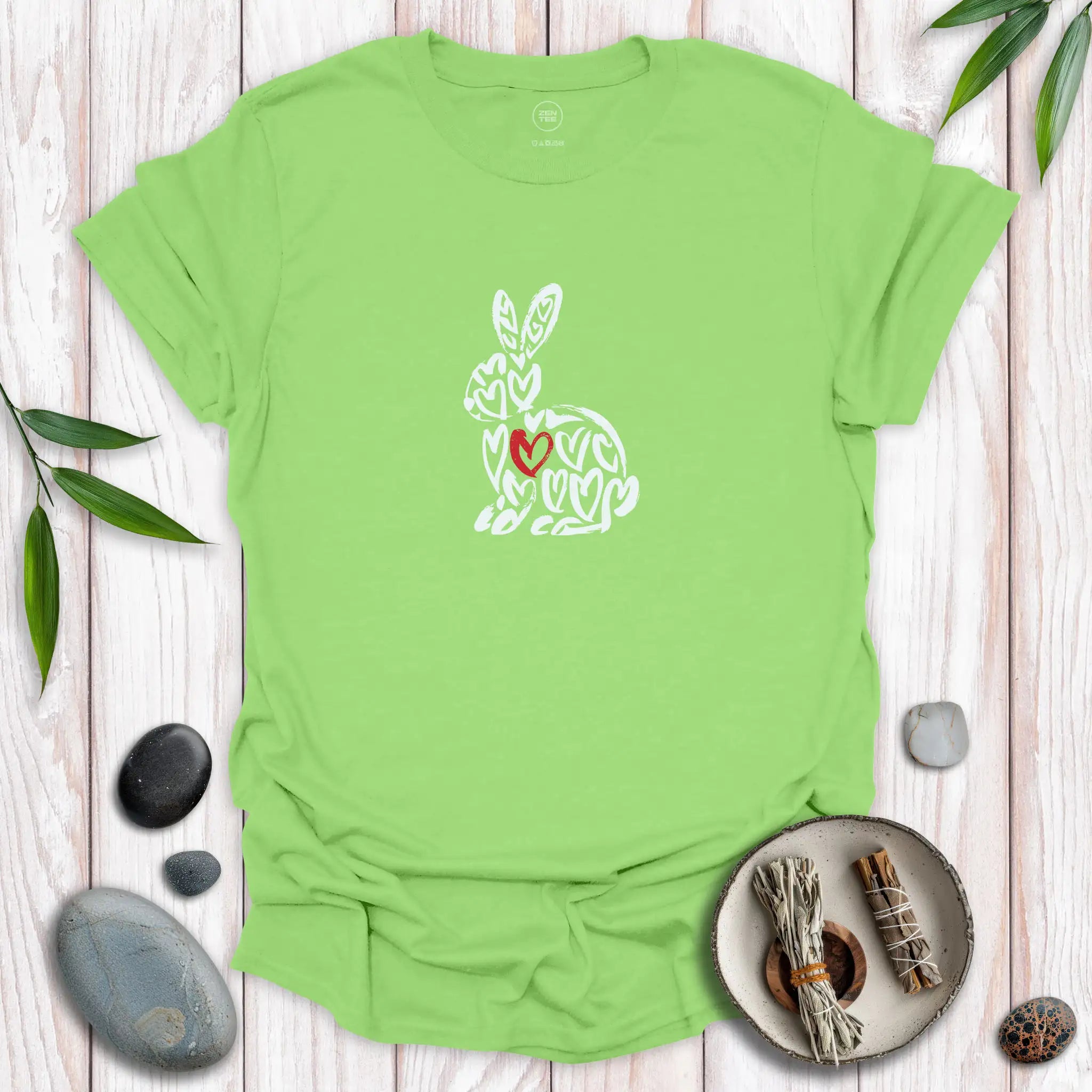 Spirit Bunny Red Heart T-Shirt