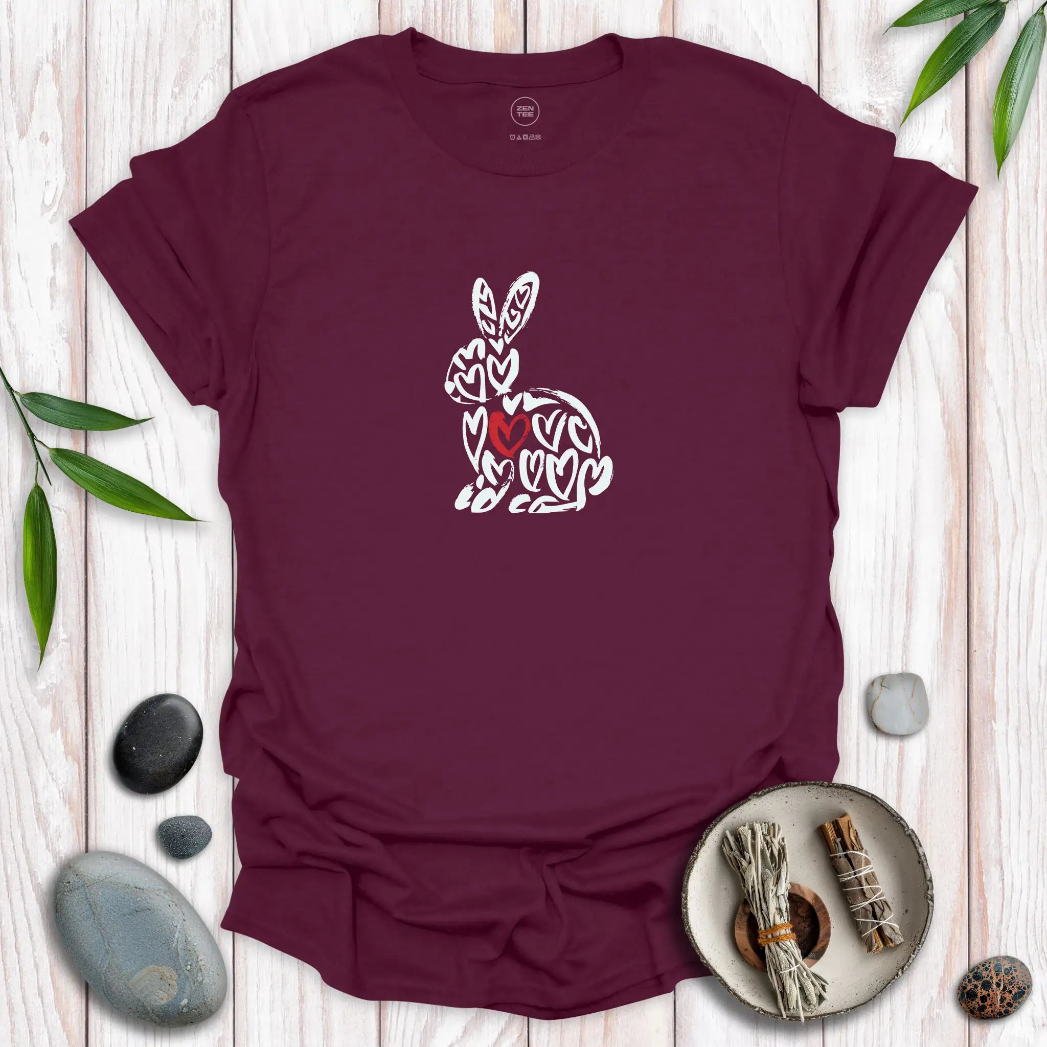 Spirit Bunny Red Heart T-Shirt