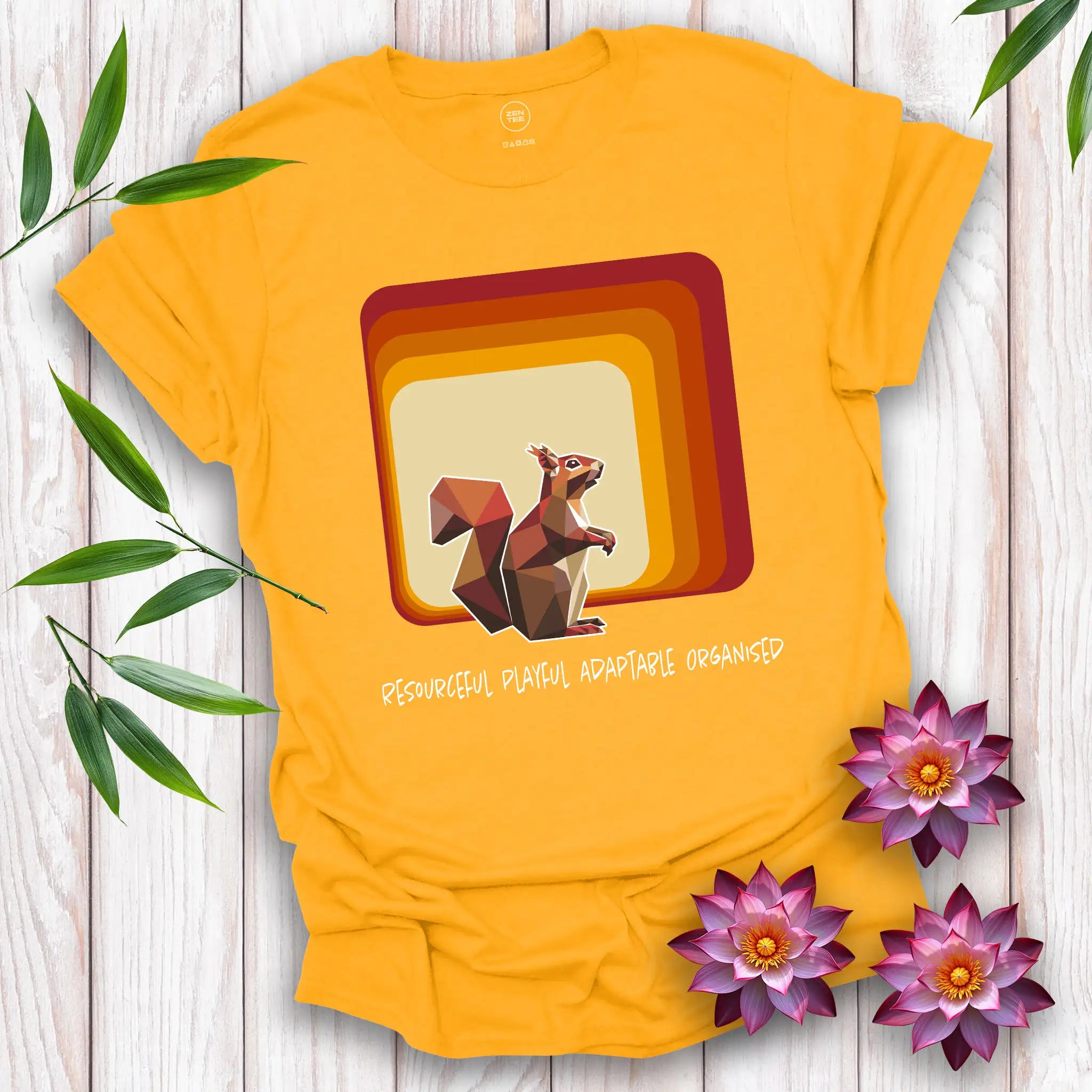 Squirrel Spirit Square T-Shirt