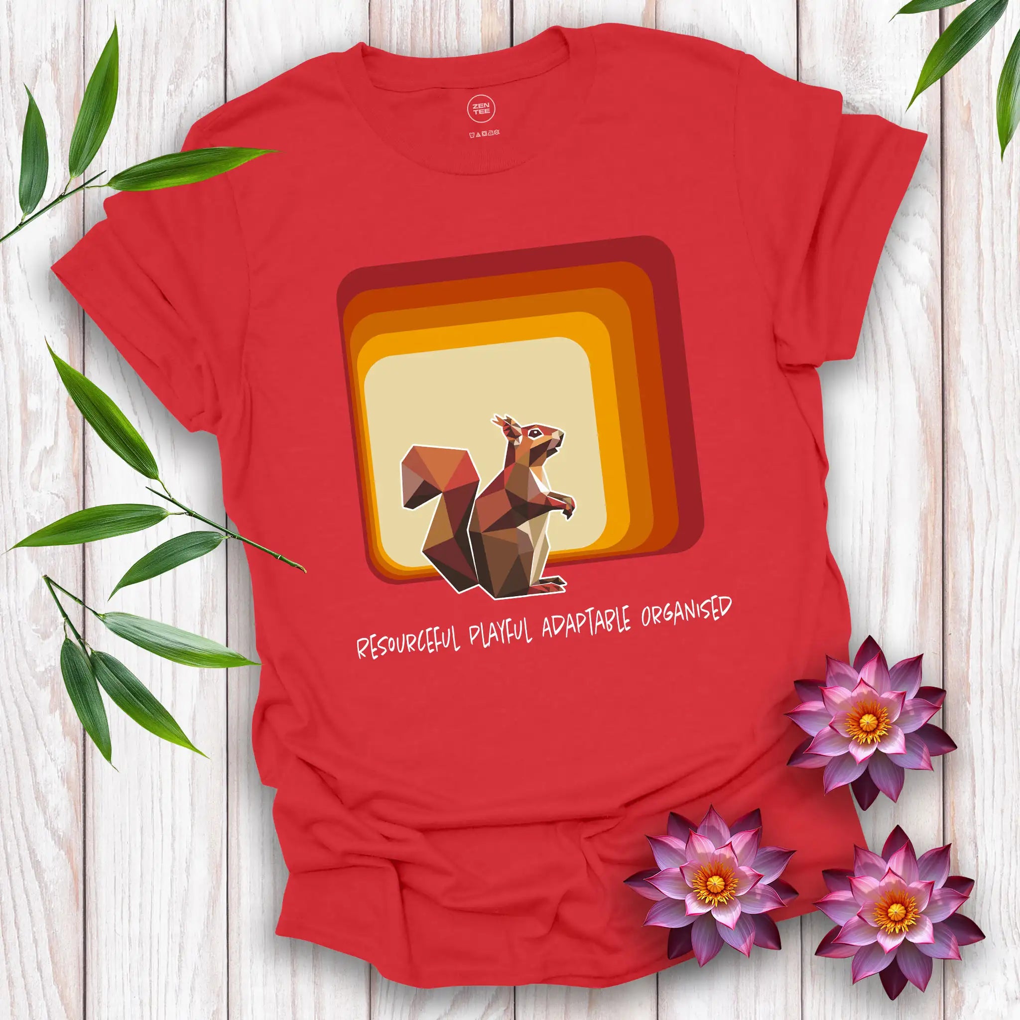 Squirrel Spirit Square T-Shirt