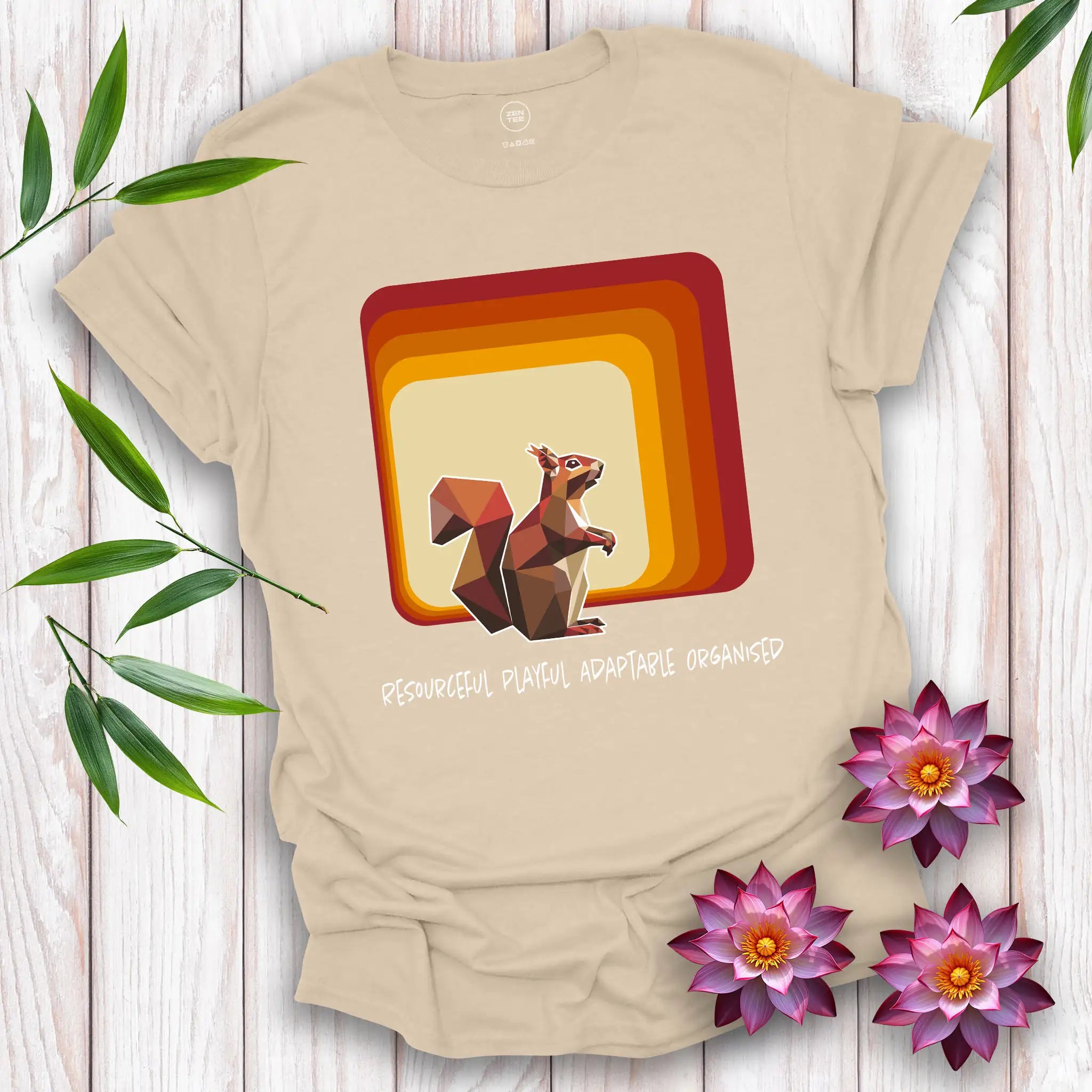 Squirrel Spirit Square T-Shirt