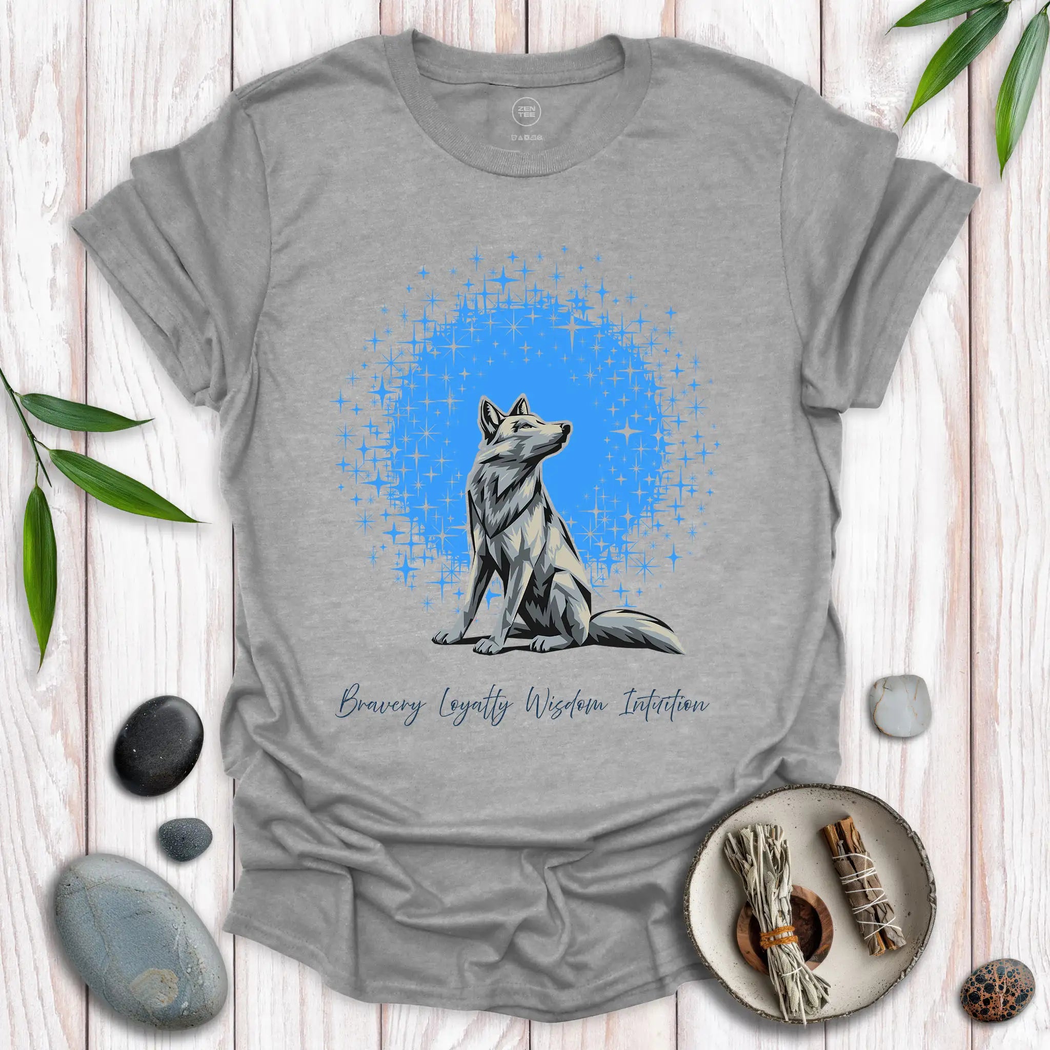 Wolf Spirit Stars T-Shirt